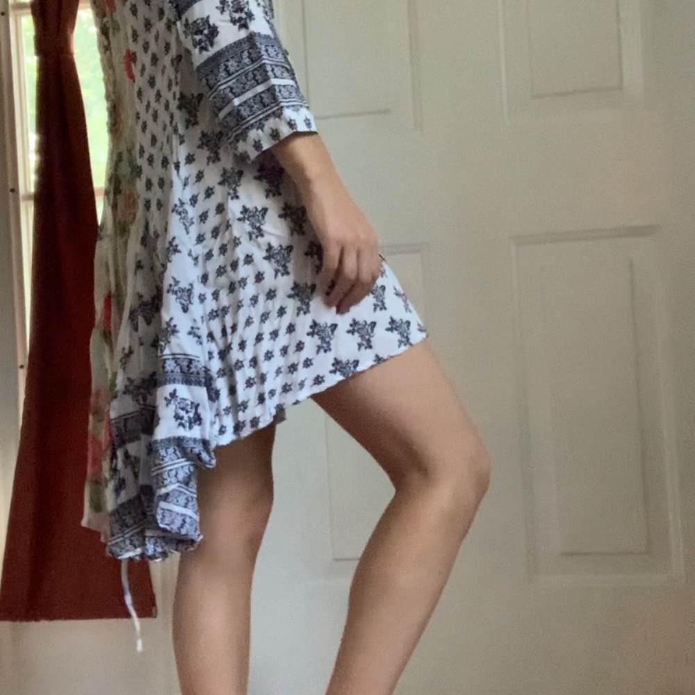 Blue and White Tunic Dress